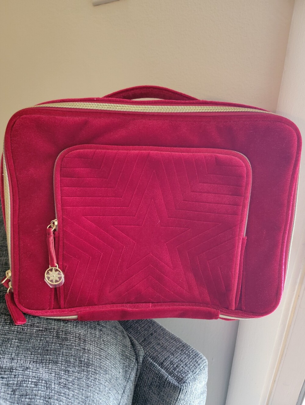 Estee Lauder Red Velvet Makeup Bag